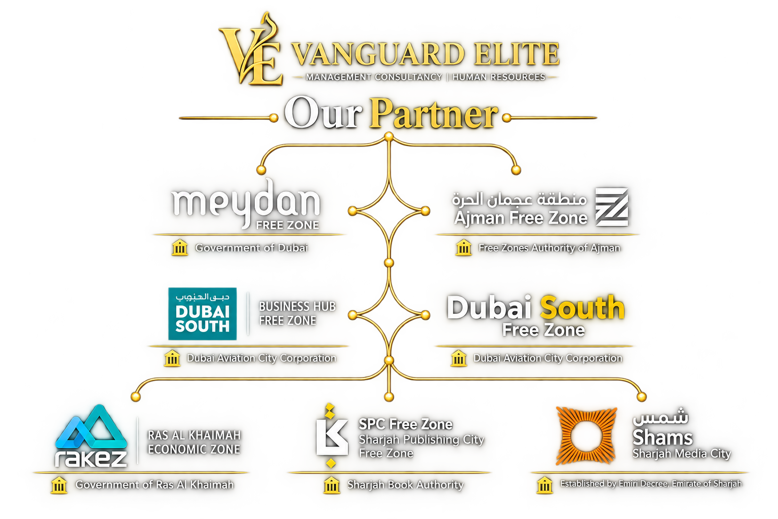 Vanguard Elite authorized Free Zone partners